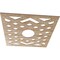 Ekena Millwork Chevron Wood Fretwork Pierced Ceiling Medallion, Red Oak, 32"OD x 8 1/4"ID x 3/8"T CMWP32X32X0375CHRO - alternate 4
